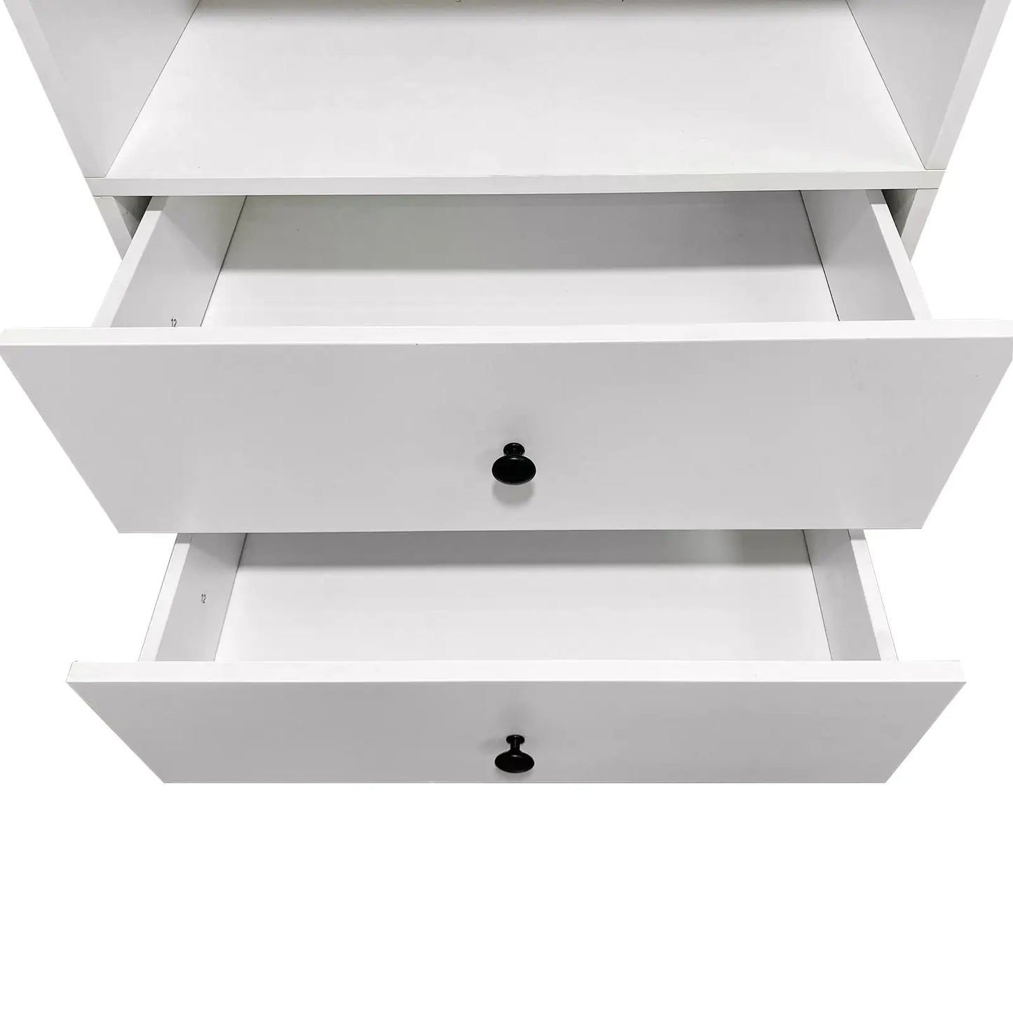 Bathroom closet shelves