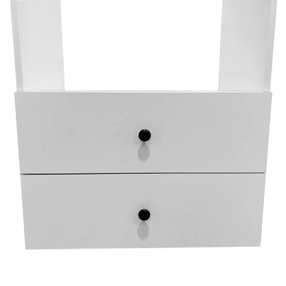 Bathroom closet shelves