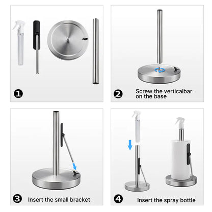Portable Stainless Steel Kitchen Towel Rack