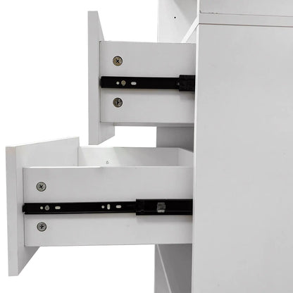 Bathroom closet shelves