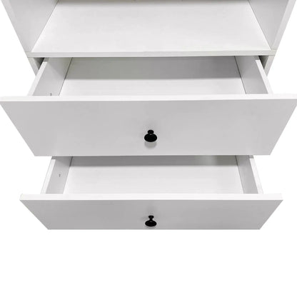 Bathroom closet shelves