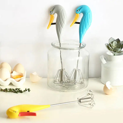 Stainless Steel Semi-Automatic Kitchen Whisk