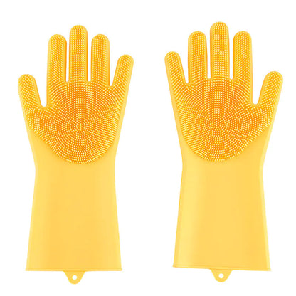Silicone Dishwashing Gloves for Kitchen Tasks