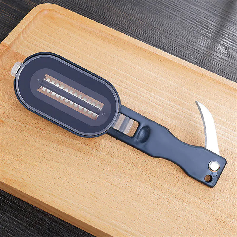 Multi-Purpose Fish Scale Planer and Peeler Tool